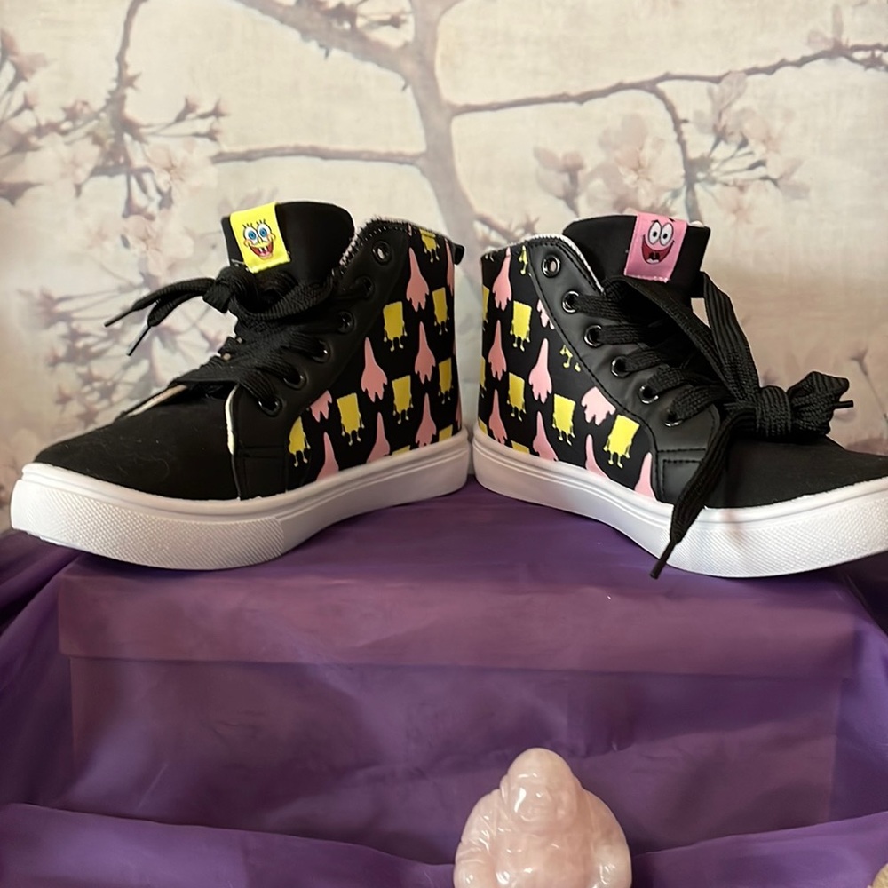Kids Size 3 SpongeBob and Patrick Skater High Tops